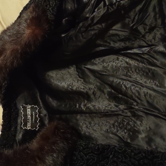 𝅺Vintage Persian Lamb Wool Jacket w/Mink fur collar Size: Small - Picture 9 of 10